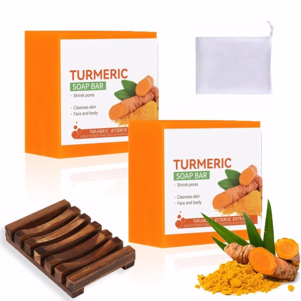 Turmeric Soap, Kojic Acid Soap, Natural Turmeric Handmade Soap for