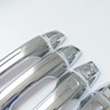 CYAuto Carbon Fiber Chrome Exterior Door Handle Cover Trims for