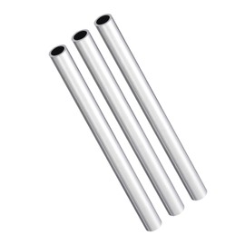 MACHSWON 3Pcs 6063 Aluminum Round Tube 8mm OD 6mm ID 100mm Length Seamless Straight Pipe Tubing for Home Industry DIY Crafts