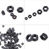 Pack of 100 Locking Nuts Hex Nut M2-M5 Metric Thread