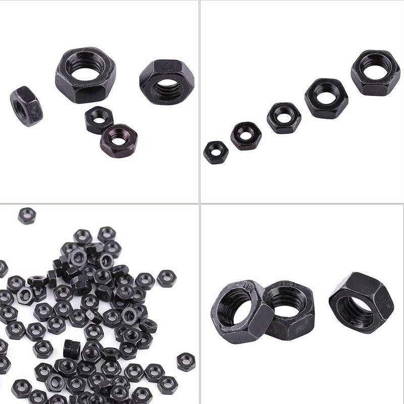 Pack of 100 Locking Nuts Hex Nut M2-M5 Metric Thread