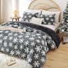 JANZAA Christmas Bedding Full Size Comforter Sets Velvet Dark Grey