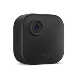 Blink Outdoor 4 (modelo más reciente), Cámara de seguridad inalámbrica inteligente, con dos años de duración de la batería, compatible con Alexa. Sistema de 1 cámara (Negro)