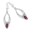 DTPSilver - Women's Hook Earrings 925 Sterling Silver - Celtic