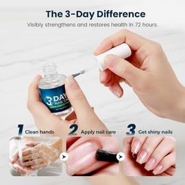 Aceite para Cuidado de Uñas en 3 Días, Nueva Versión 2026 con Queratina, Hidrata y Fortalece Uñas, Aceite Reparador Ideal para Uñas Secas y Quebradizas (1 Pcs)