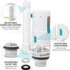 Zodazoqa Double Button Remote Control Split Drain Valve Toilet Drain