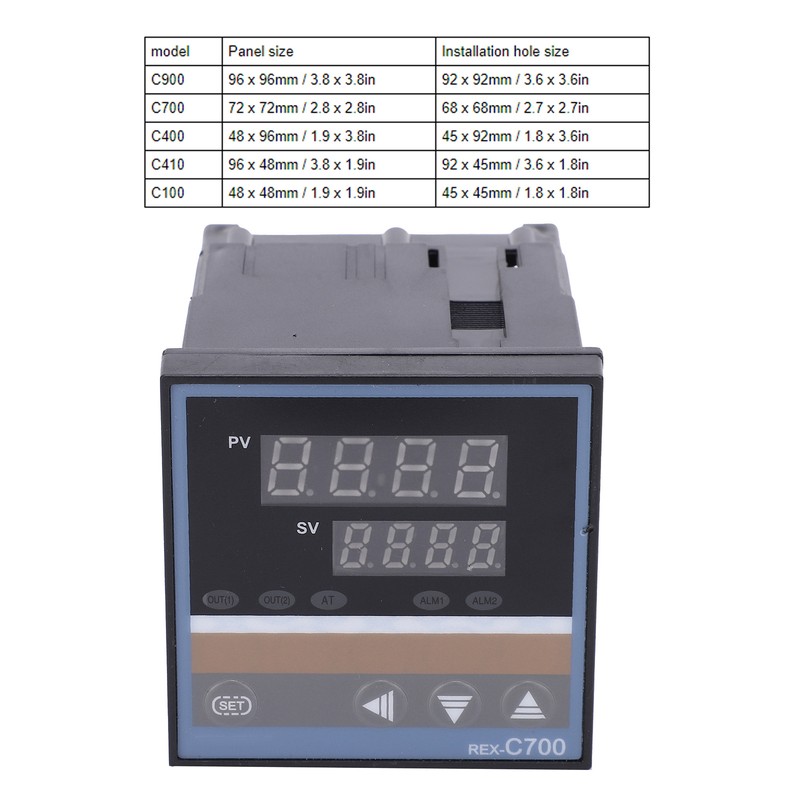 BERM Temperature Controller Accuracy Digital Thermostat Switch REXC700FK02VxDA