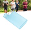 Mumusuki Flat Square Water Bottle 380ml - Leakproof Slim Plastic