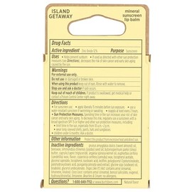 Burt's Bees Bálsamo labial SPF 30, Island Getaway - Coco Loco, Beaches & Cream, Tropic Like It's Hot, cuidado solar resistente al agua, tratamiento labial de origen natural, 3 tubos, 0.15 onzas