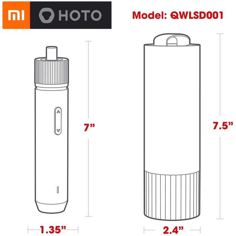 Xiaomi MI HOTO Cordless Power Electric Screwdriver, LED Shadow Light,