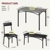 GAOMON Dining Table Set for 4, Kitchen Table with Upholstered