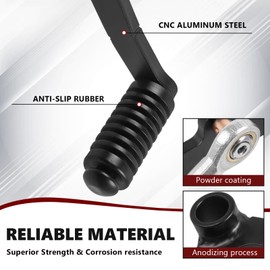 PIKPOP Gear Shift Lever Shifter Foot Pedal Motorcycle Accessories Replacement for Yamaha YZF-R3 YZF R3 2015-2024 MT03 MT-03 2020-2024 (Black)