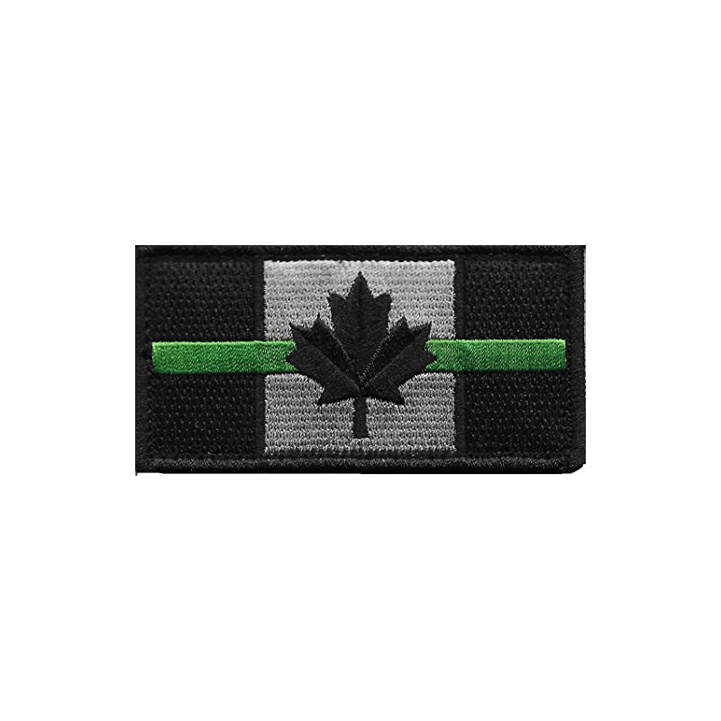 Thin Green Line Canada Flag Patch for Park Rangers and
