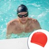 M METERXITY 1-Pack Silicone Teardrop Swim Cap, 7.5" Opening 7.1"