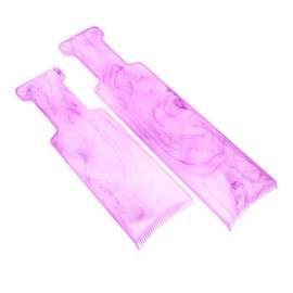 Baluue 2pcs Hairdressing Hair Dyeing Board Coloring Dyeing Board Highlight Board Hair Blending Board Hair Dyeing Tools Hair Coloring Plate Hair Highlighting Tools Hair Dye Accessories Pp