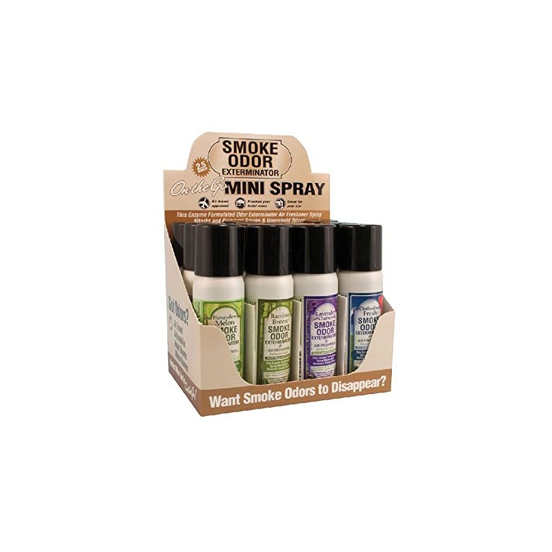 12pc Display - 2.5oz Smoke Odor Exterminator Spray