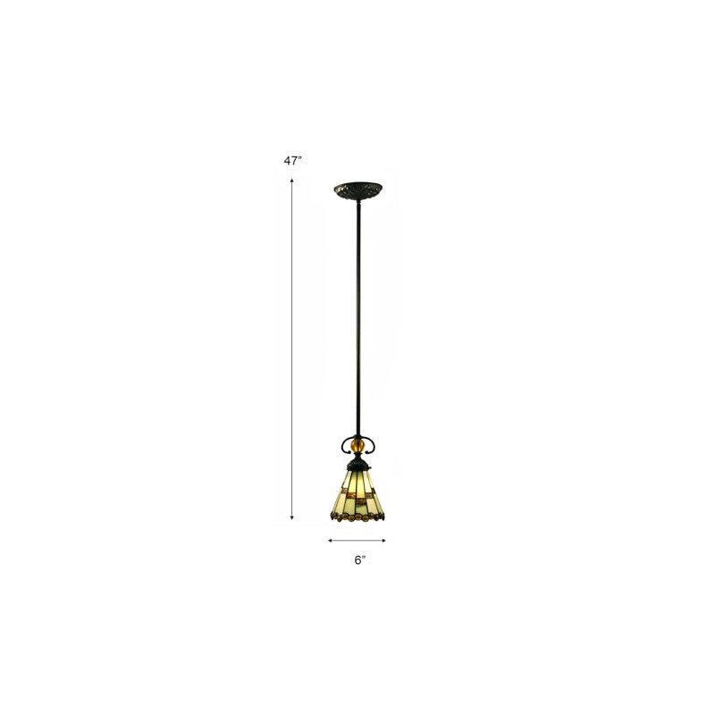 Springdale STH15098LED Jerome LED Tiffany Mini Pendant, Tiffany Bronze