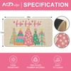 Generic AnyDesign Christmas Doormat Pink Xmas Tree Floor Mat Non-Slip