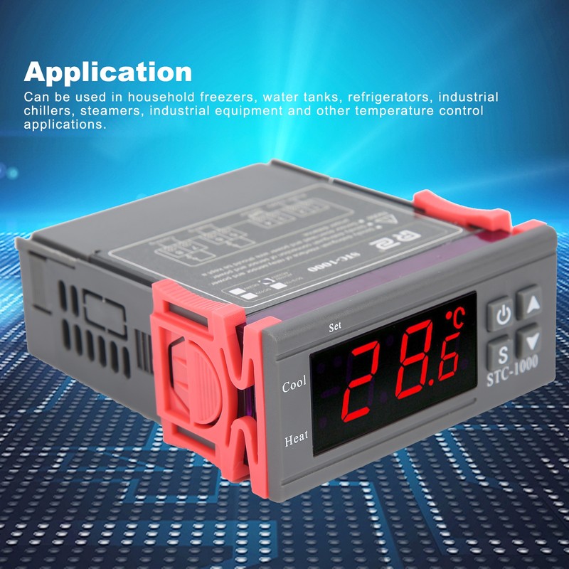 STC‑1000 Digital Temperature Controller Cooling and Heating Thermostat with Sensor