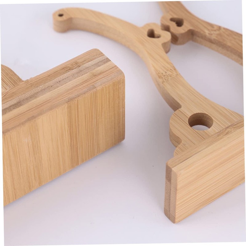 KONTONTY Round Fan Stand Traditional Chinese Style Fan Rack Easy