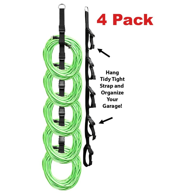 Tidy Tight 4 Pack Organization System for Garage. Hang Extension