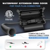 Flemoon [3 Pack] Outdoor Extension Cord Safety Cover with Waterproof