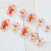 24Pcs Fall Thanksgiving Maple Leaf Press on Nails, Fake Nails
