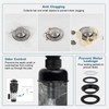 iFealClear Bathroom Sink Drain Kits, Flexible P-Trap Drain Pipe with