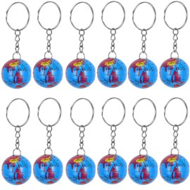Toddmomy Mini Globe Keychain 12Pcs Planet Keychain Mini Earth Keychain Globe Backpack Hanging Pendant Party Favors for Kids