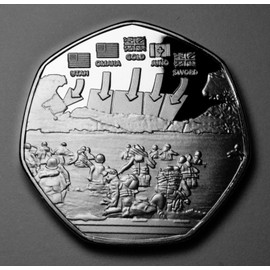 The Commemorative Coin Company D-DAY LANDINGS 80th Anniversary Silver Commemorative. 1944-2024. Operation Overlord Normandy WW2 World War Two