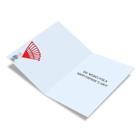 Big Rake - Funny Father's Day Note Card with Envelope (4.63 x 6.75 Inch) - Dad's Outdoor Yard Work, Fathers Day Greeting Card From Wife - Notecard for Dad or Stepdad, Funny Stationery C5393FDG