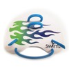 Swimz Swim Club Training Finger Paddles, Blue/Green, One Size