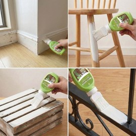 Anirun All-in-One Paint 17 oz Touch-Up Paint for Furniture, Cabinets, Wood, Metal - No Sanding, Fast-Drying, Water-Based Multi-Surface (White Gloss)