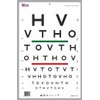 HOTV Optotype Eye Chart with Red/Green Bar Visual Acuity Test