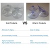 LuluEasy 55mm 10 Pieces Large Suction Cups Clear Thick Without