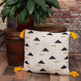 Maykoosh Beachy Boho Transitional Style Throw Pillow, Small Decorative Pillow for Living Rooms, Sofa and Couch Decorative Pillow, Soft Decorative Pillow for Home Decor