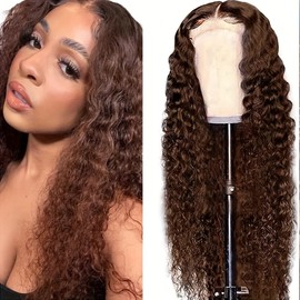 Savanna Hair Wig Brown Hair Lace Front Wigs Loose Curly Heat Safe Natural Hairline As Human Hair