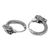 SAFIGLE 2 Pairs Men's Fashion Statement Earrings Dragon Hoop Earrings