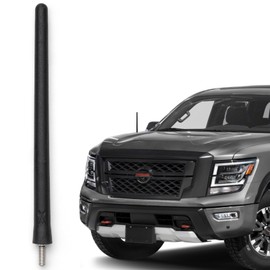 AntennaMastsRus - The Original 6 3/4 Inch fits Nissan Titan (2019-2022) - Car Wash Proof Short Rubber Antenna - Internal Copper Coil - Premium Reception - German Engineered