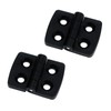 Antrader 2 Pack 40mmx31mm 4 Countersunk Holes Plastic 180 Degree