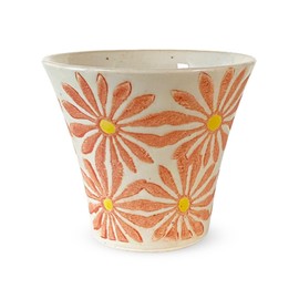 J-kitchens Hasamiyaki, Made in Japan, 4.5 fl oz (140 cc), Freesia Cup, S, Red