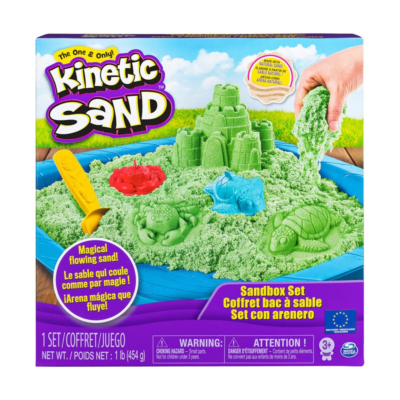 Kinetic Sand 6028092 - Sand Box Set purple - assorted