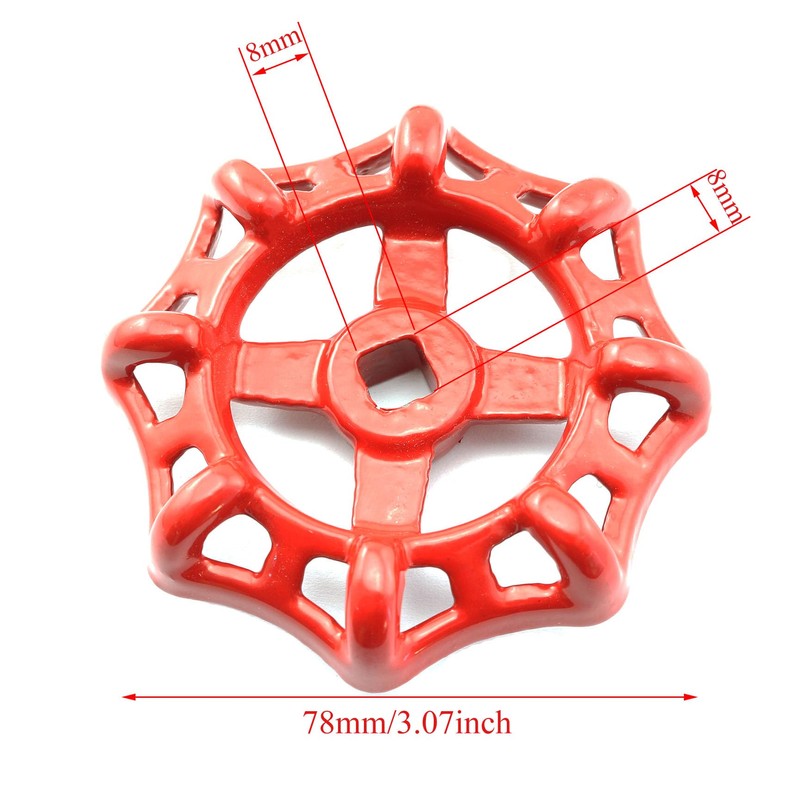 PZRT Cast Iron Outside Faucet Round Wheel Handle Hose Bib