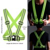 AYNKH Reflective Vest Safety Gear, Adjustable Highly Visible Belt Reflector