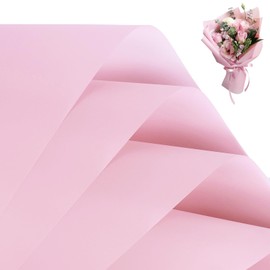 FUHITIM FUHITIM 20 Sheets Flower Wrapping Paper -Waterproof Floral Bouquet Wrapping Paper Used for DIY Crafts, Gift Packaging, Florist Supplies Packaging Paper for Wedding Birthday Gift (Pink)