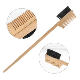PACKOVE Eyebrow Brush Dual Use Eyelash Separator and Grooming Comb Handheld Natural Brow Cleaning Tool for Men and Women Daily Makeup and Lash Styling