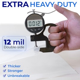 6mil Heavy Duty Plastic Bag, Storage Zip Top Bag, 4x Thicker Zipper Bag, Reusable Zip Top Bag Reusable Bag, Plastic Poly Bag for Cakes, Foods, Tools, Accessories, Kitchen Utensils 5x7" Pack 100