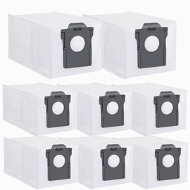 Fukmory 8 St1ck Staubbeutel Zubeh?rset f1r D10 Plus Gen 2/L10s Ultra Gen 2/L40/X40/X50/L50 Ultra Saugroboter,3.2L gro?er Kapazit?t Staubsaugerbeutel Beutel Ersatzteil Zubeh?r