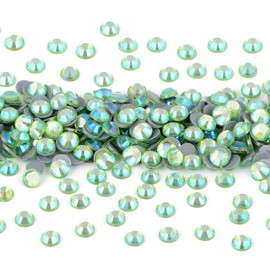 NCB 2880pcs Hot-fix Rhinestones Bulk Crystal Hot Fix Rhinestones for Crafts Clothes DIY Decoration (Peridot AB, SS3 1.3mm)