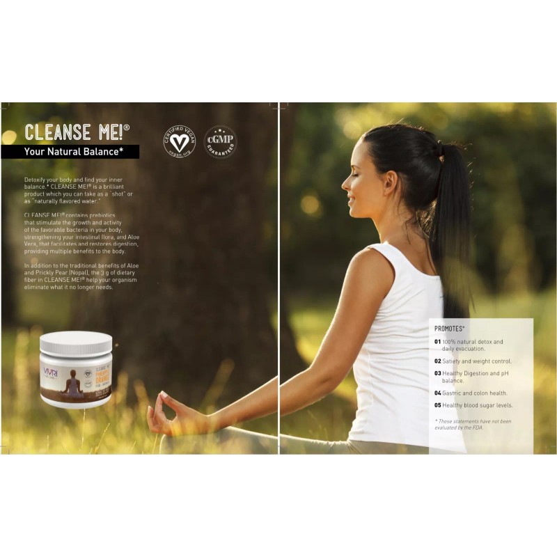 VIVRI- CLEANSE ME, Pineapple- Orange- 30 days- Natural Body Detox.